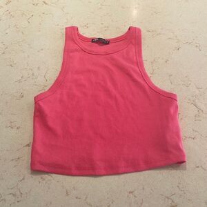 Zara ribbed crop tank top SZ large